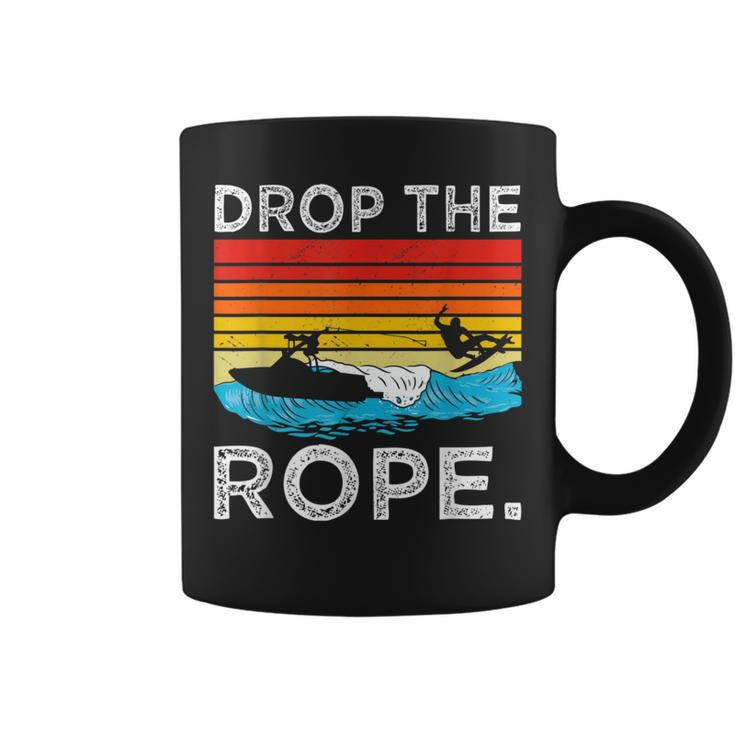 Drop The Rope Surfboarding Surfer Summer Surf Water Sports Coffee Mug