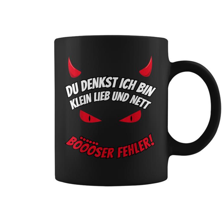 Du Tenkst Ich Bin Klein Lieb & Nett Evil Fehler Devil Horns Tassen