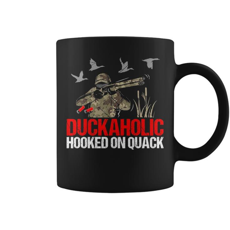 Duckoholic Hooked Quack Duck Hunting Hunter Coffee Mug