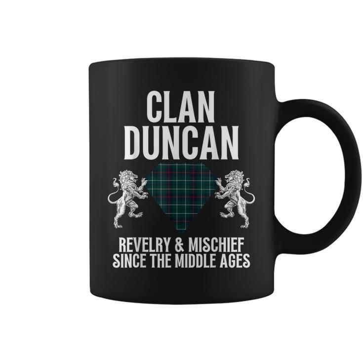 Duncan Clan Scottish Name Coat Of Arms Tartan Family Party Coffee Mug