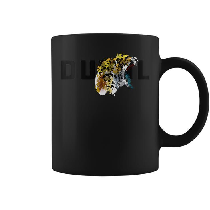 Duval Teal Tongue Jaguar Coffee Mug