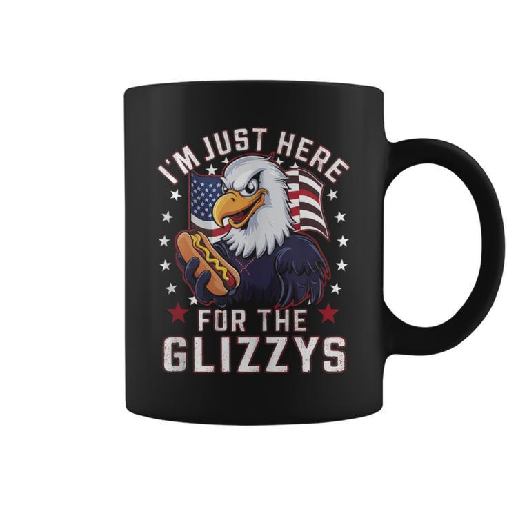Eagle Im Just Here For The Glizzys Coffee Mug