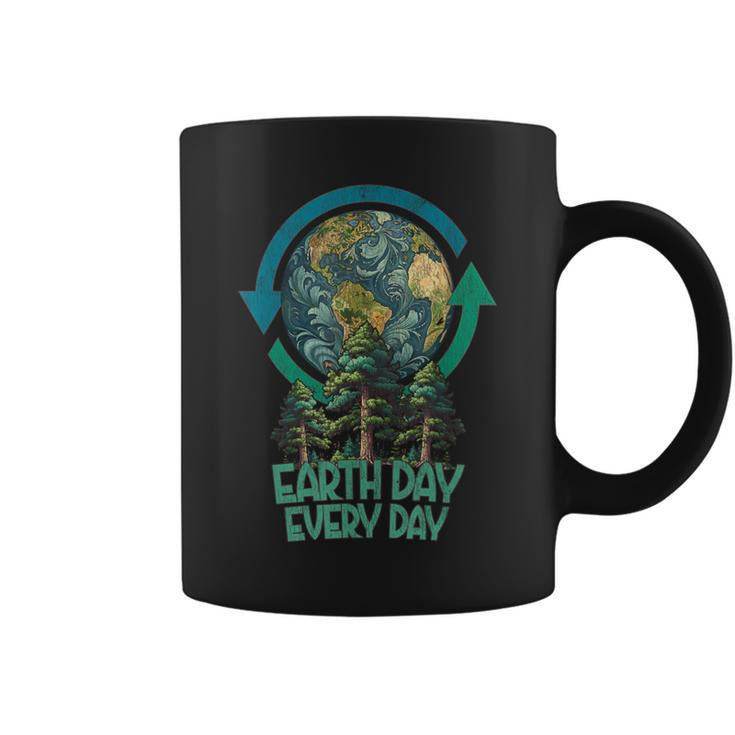 Earth Day Every Day Tree Hugger Arbor Day Vintage Coffee Mug