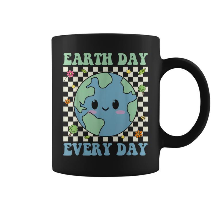 Earth Day Everyday Environmental Awareness Earth Day Groovy Coffee Mug