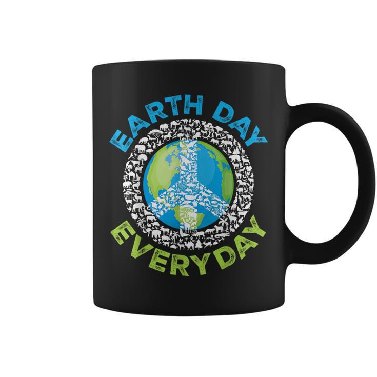 Earth Day Everyday Peace Earth Animals Teacher Coffee Mug