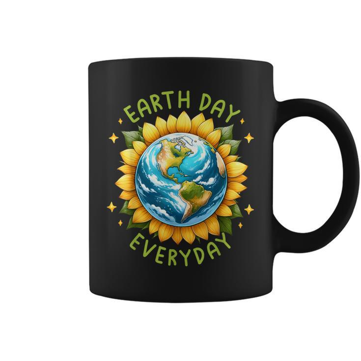 Earth Day Everyday Sunflower Environment Recycle Earth Day Coffee Mug