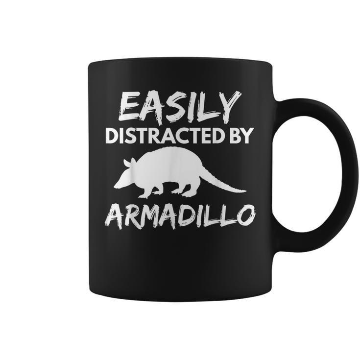 Easily Distracted Armadillo Animal Lover Coffee Mug