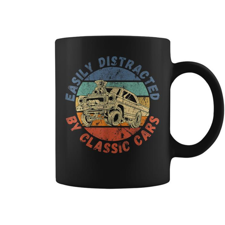 Easily Distracted By Classic Cars Antique Vintage Coffee Mug