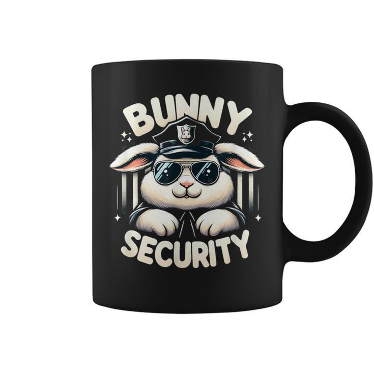 Easter Bunny Security Guard Cute & Egg Hunt Coffee Mug