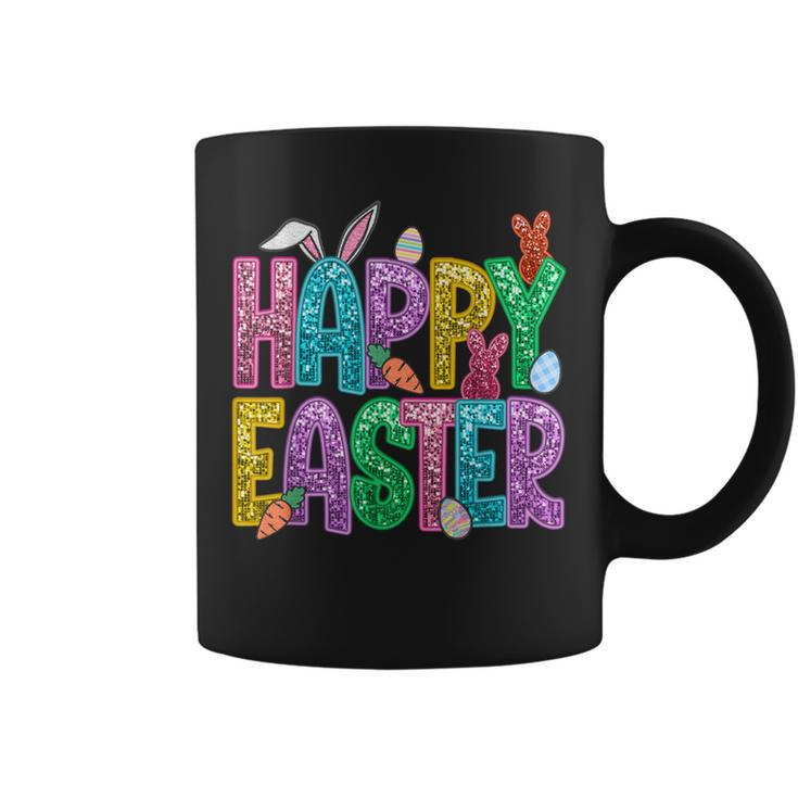 Easter Faux Sequin Bunny Coffee Mug