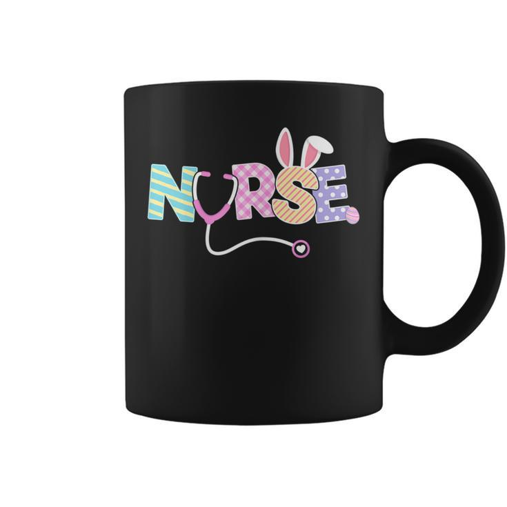 Easter NurseBunny Happy Easter Eggs Peeps Outfit Coffee Mug