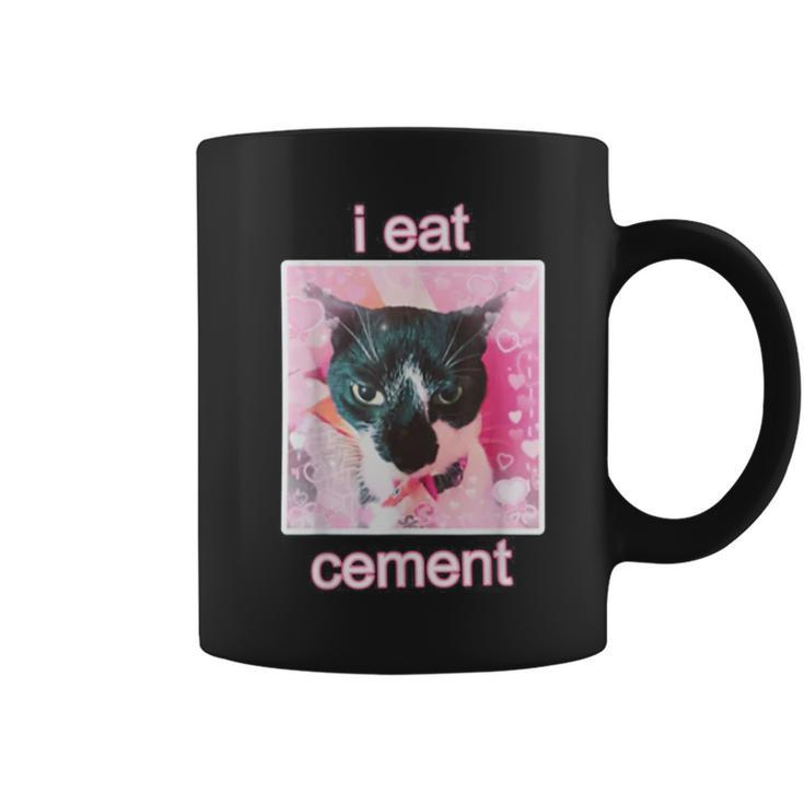 I Eat Cement Cat Coffee Mug