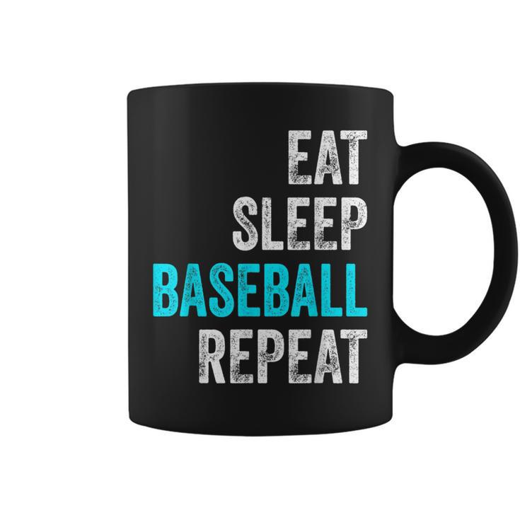 Eat Sleep Baseball Repeat Baselball Baseball Player Coffee Mug