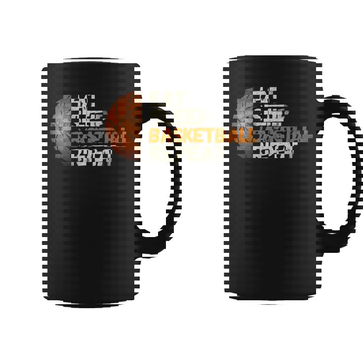 Eat Sleep Basketball Repeat Fun Basketball Fans Coffee Mug