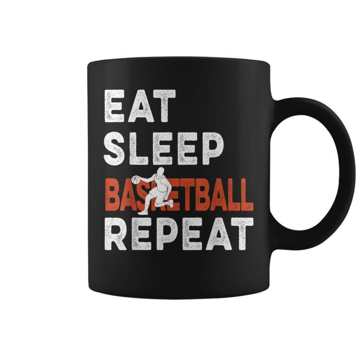 Eat Sleep Basketball Repeat Basketball Sports Coffee Mug