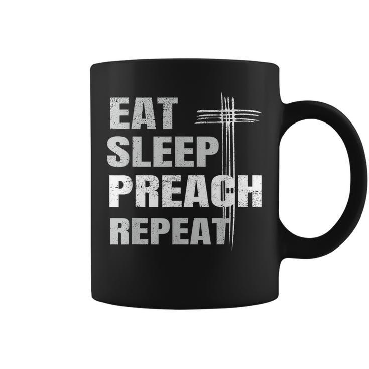 Eat Sleep Preach Repeat Youth Pastor Coffee Mug