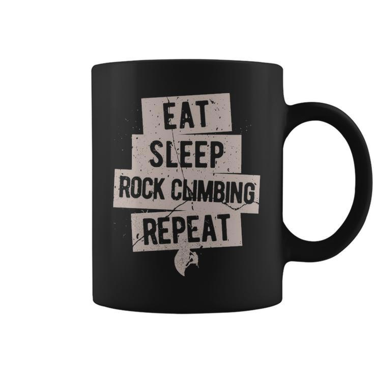 Eat Sleep Rock Climbing Repeat Coffee Mug