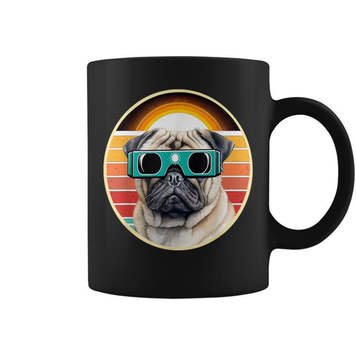Eclipse Dogs Where Pug Charm Meets Celestial Wonder Coffee Mug
