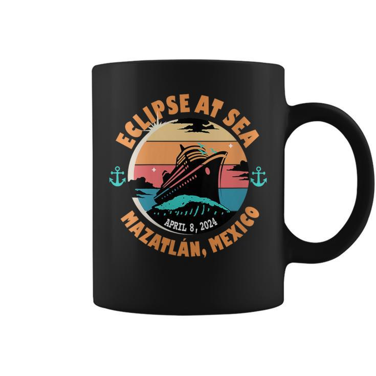 Eclipse At Sea Mazatlán Mexico Total Solar Eclipse Coffee Mug