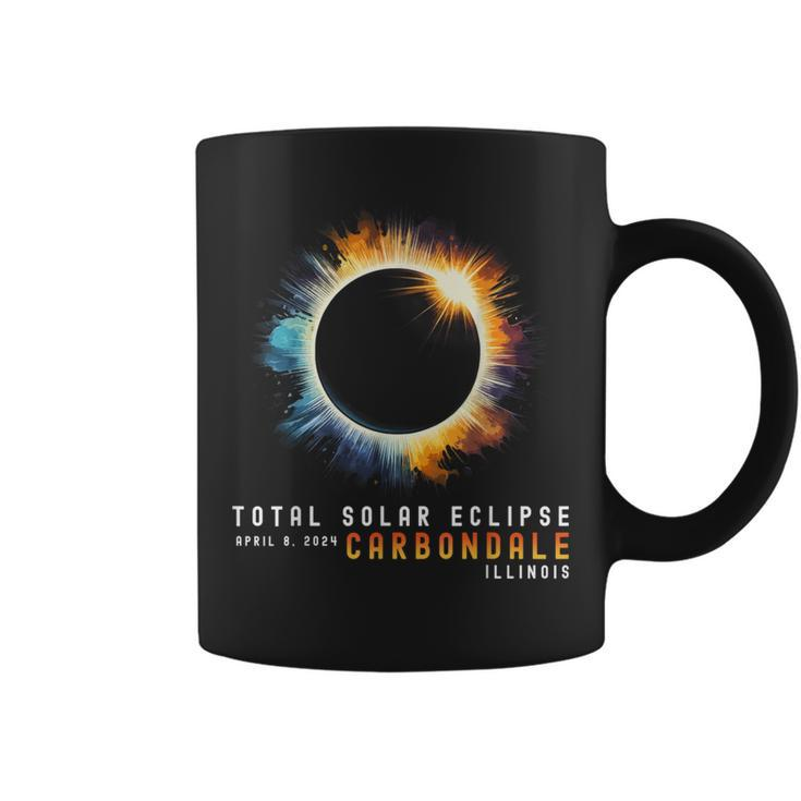 Eclipse Solar Total April 8 2024 Carbondale Illinois Eclipse Coffee Mug