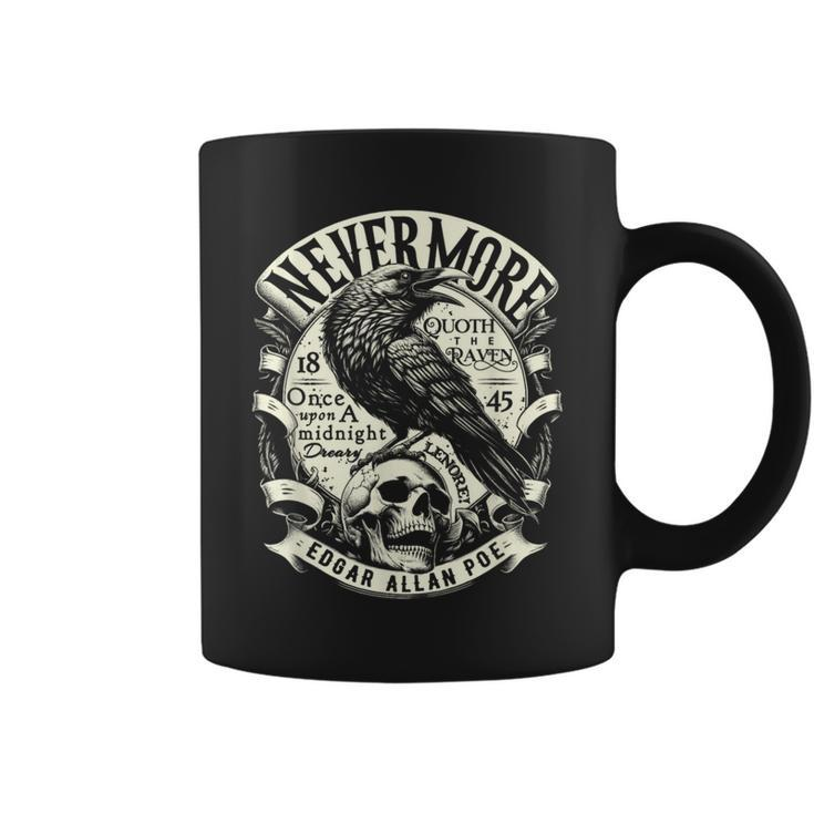 Edgar Allan Poe Nevermore Quoth The Raven Coffee Mug
