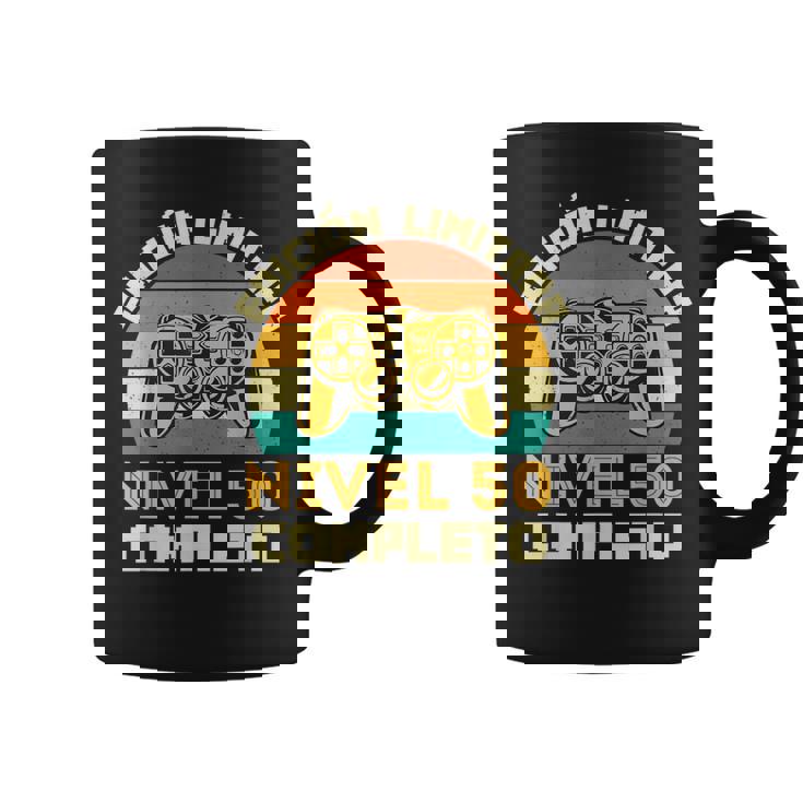 Edición Limitada Nivel 50 Completo Gamer Cumpleaños 50 Años Taza de café