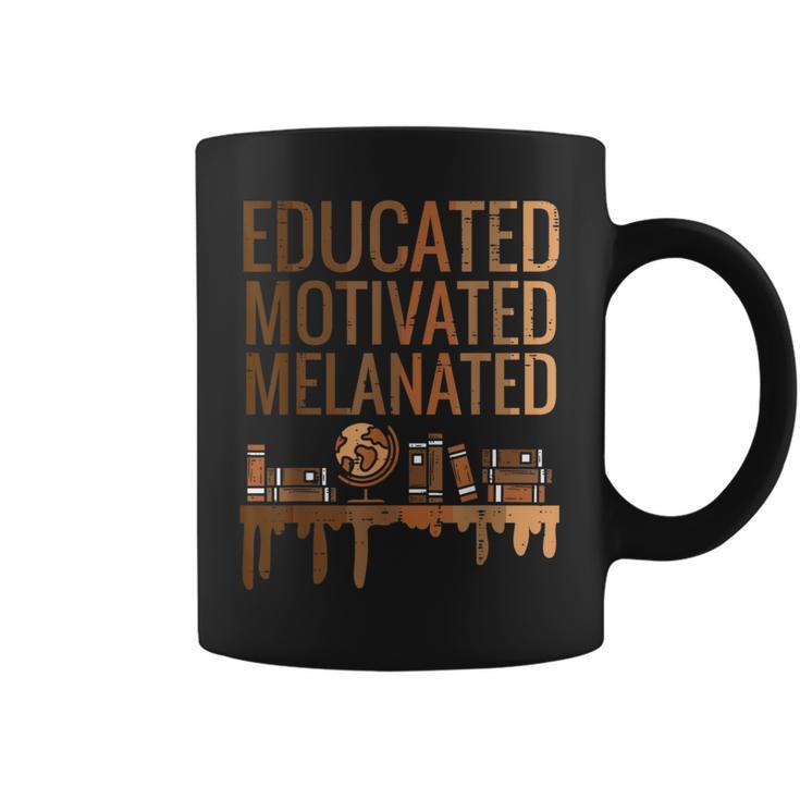 Educated Motivated Melanated Black History African Pride Coffee Mug