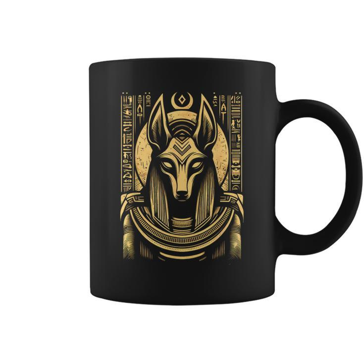 Egyptian God Anubis Egyptian Hieroglyphics Ancient Egypt Coffee Mug