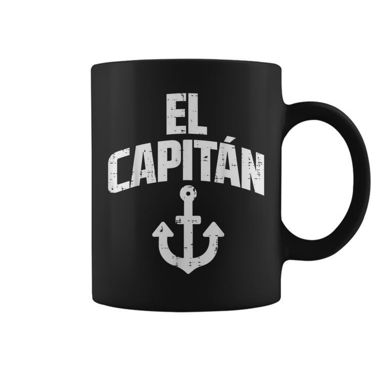 El Capitan Anchor Boat Owner Captain Yacht Ship Cruise Men Coffee Mug