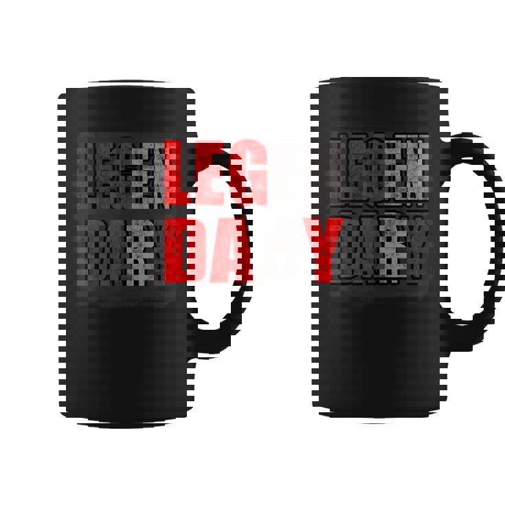 El Entrenamiento Del Culturismo Leg Day Gym Taza de café