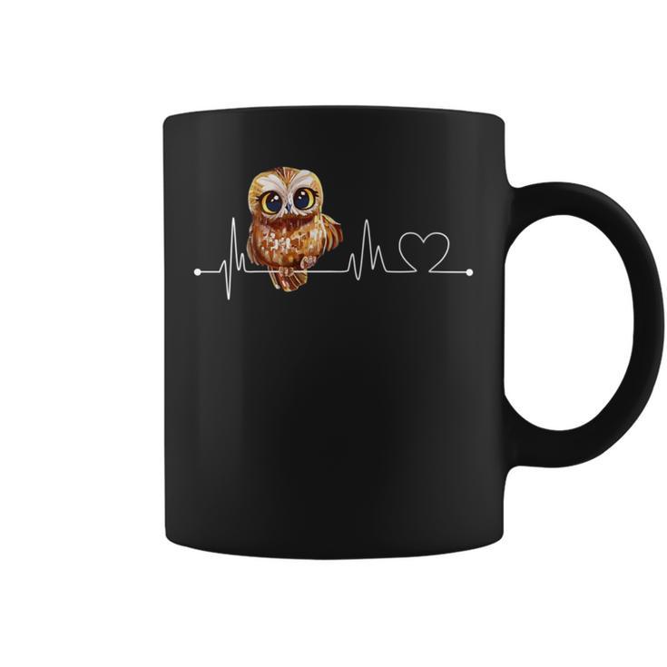 El Lindo Latido Del Búho Cuello Taza de café