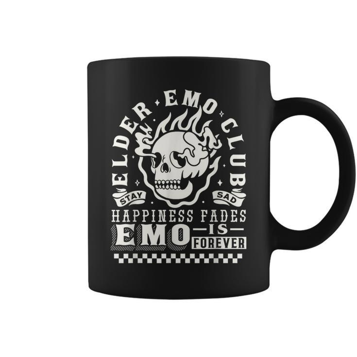 Elder Emo Forever Club Happiness Fades So Stay Sad Coffee Mug