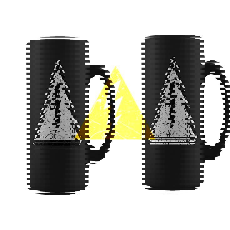 Électricien Signe De Danger Vintage Drôle Tasse