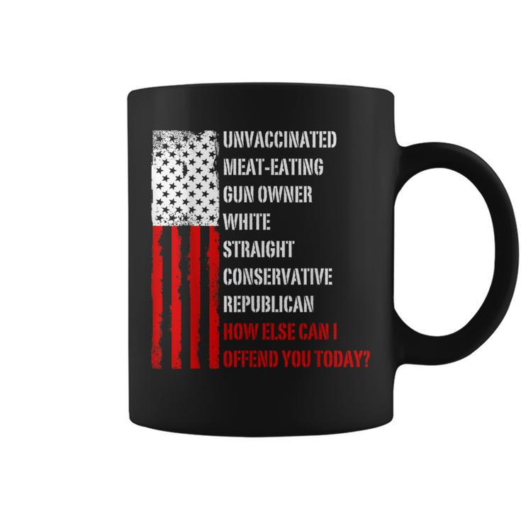 How Else Can I Offend You Today Saying Quote Usa Flag Coffee Mug