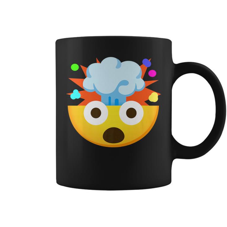 Emoticon Shocked Face With Exploding Head Coffee Mug