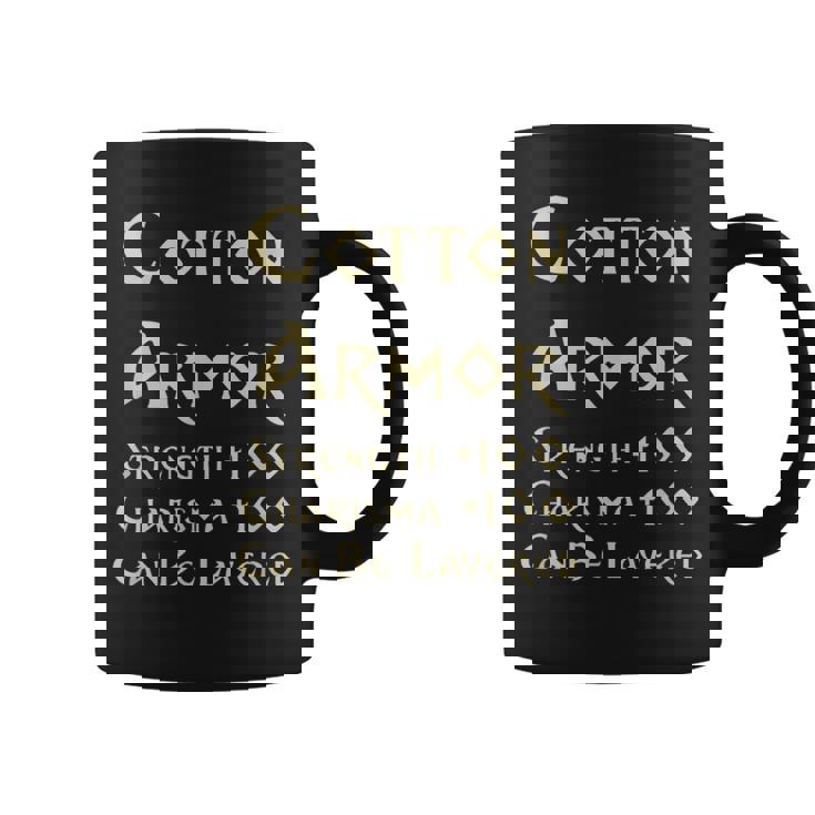 En Coton Armure Statistiques Drôles D'équipement De Jeu Rpg Tasse