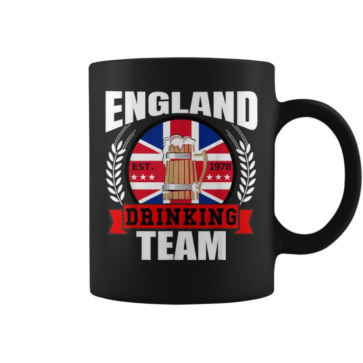 England Drinking Team English Uk Flag Beer Party Coffee Mug