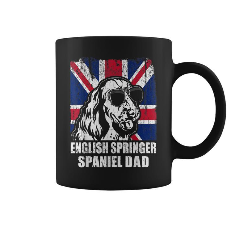 English Springer Spaniel Dad Cool Uk Flag Vintage Retro Coffee Mug
