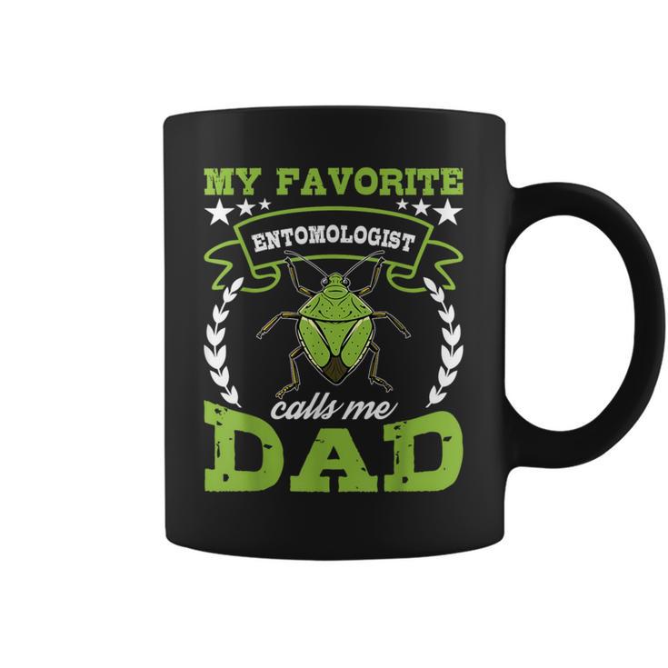 Entomologist Calls Me Dad Bug Insect Entomology Graphic Coffee Mug