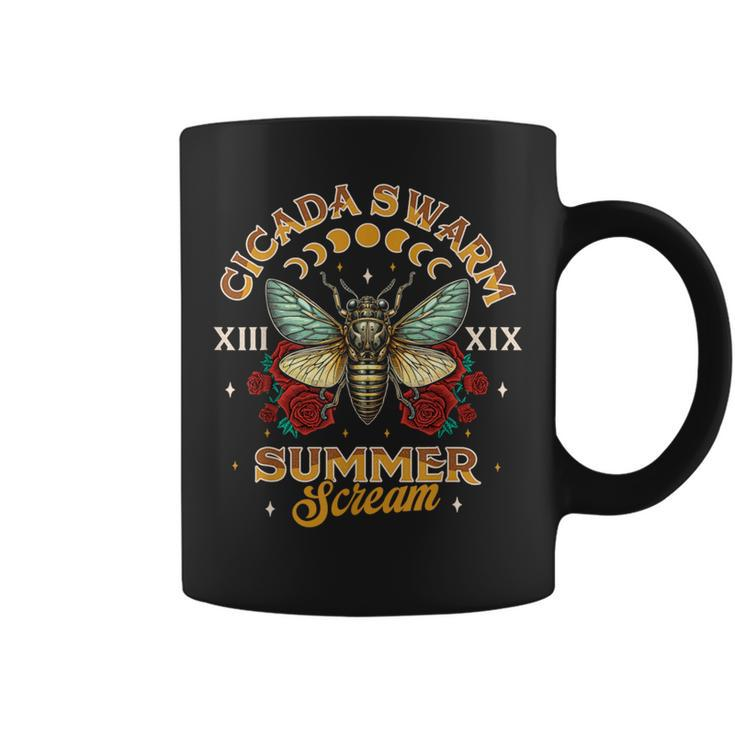 Entomology Cicada Lover 2024 Cicada Swarm Summer Scream Coffee Mug