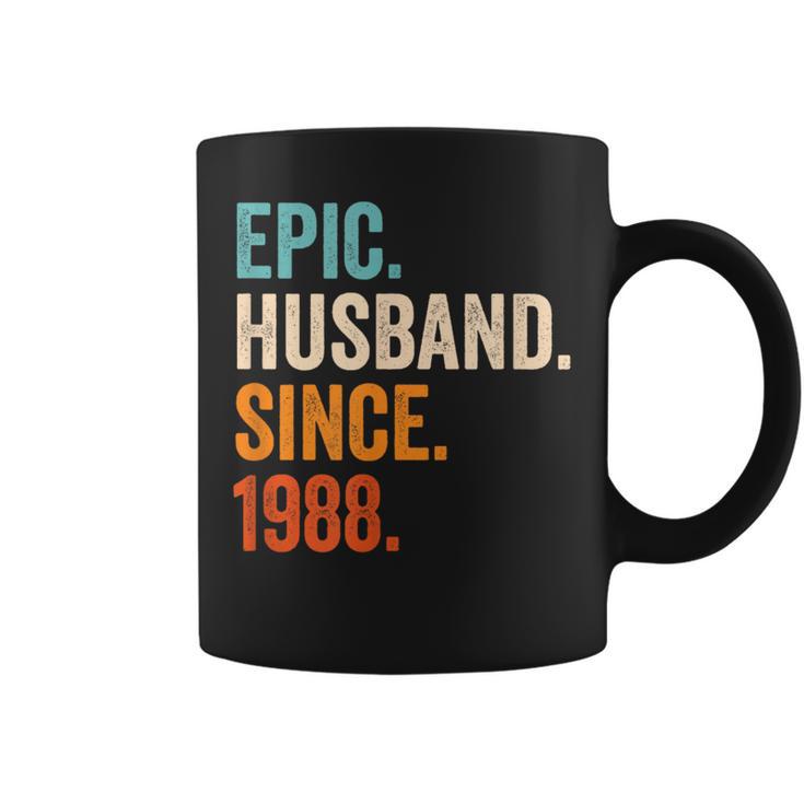 Epic Husband Since 1988 35Th Wedding Anniversary Coffee Mug