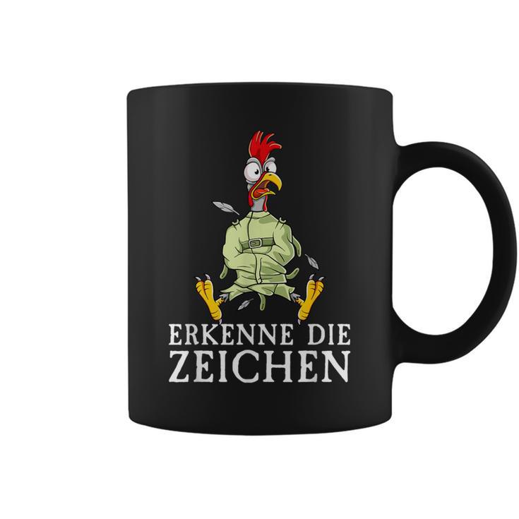 Erkenne Die Signserrückt Angratt Cockerel Tassen