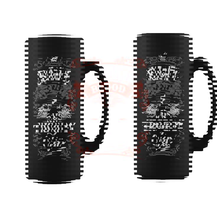 Escalante Blood Runs Through My Veins Vintage Family Name Coffee Mug
