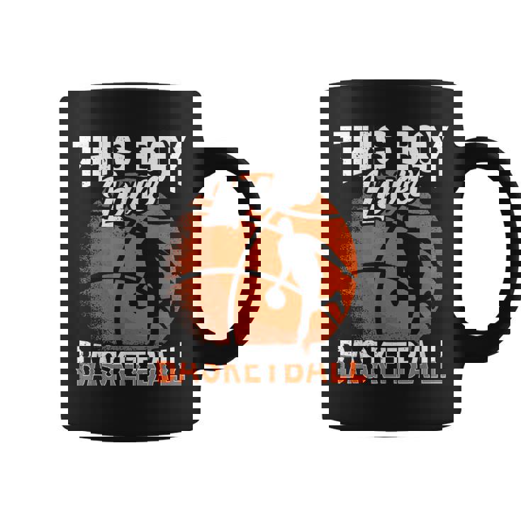 A Este Chico Le Encanta El Baloncesto Partido Jugador Taza de café