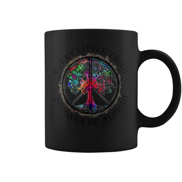 Every Little Thing Is Gonna Be Alright Yoga Tree Root Color Coffee Mug