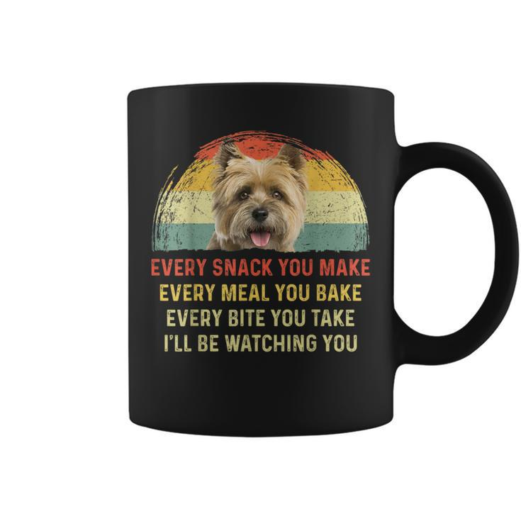 Every Snack You Make Cairn Terrier Dog Mom Dog Dad Retro Coffee Mug