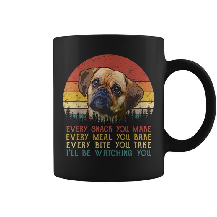 Every Snack You Make Puggle Dog Dog Mom Dog Dad Coffee Mug