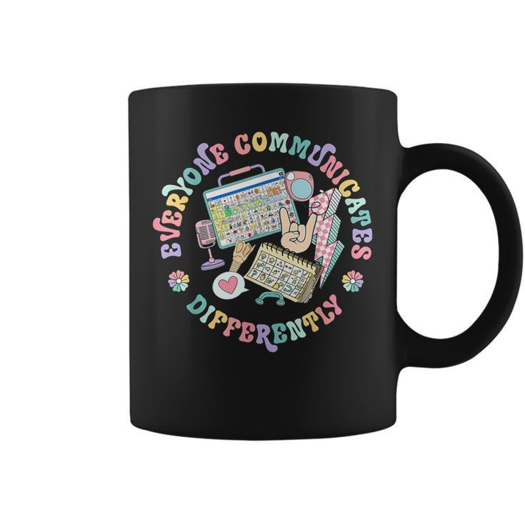 Everyone Communicates Differently Special Ed Mental Health Coffee Mug