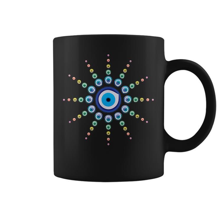 Evil Eye Protection Greek Turkish Nazar Charm Graphic Coffee Mug