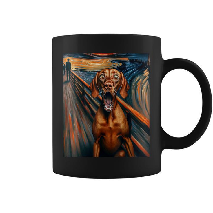 Expressionist Artsy Vizsla Dog Artistic Vizsla Coffee Mug